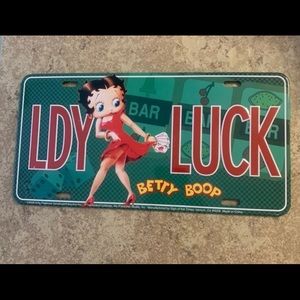 Betty Boop Other - Betty Boop Collectible Metal License Plate. Betty Boop Other - Betty Boop Collectible Metal License Plate.
